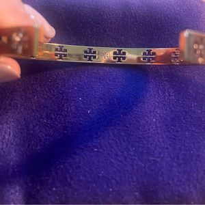 Tory Burch cuff bracelet in rose gold